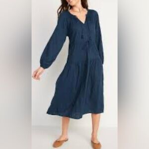 Elegant Blue Women's Dress